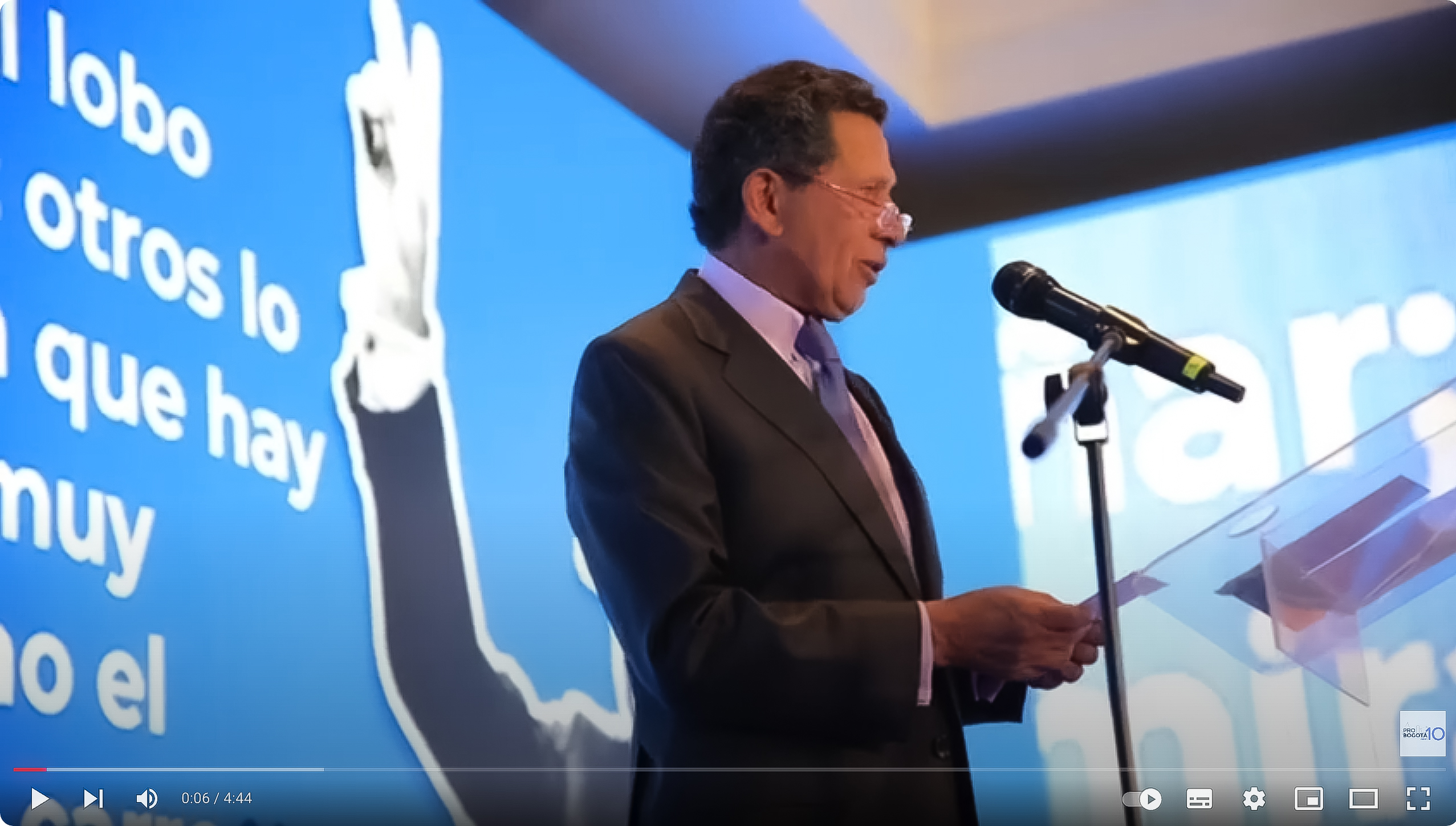 Probogotá 10 Años – Discurso Eduardo Pacheco, presidente del Consejo Directivo